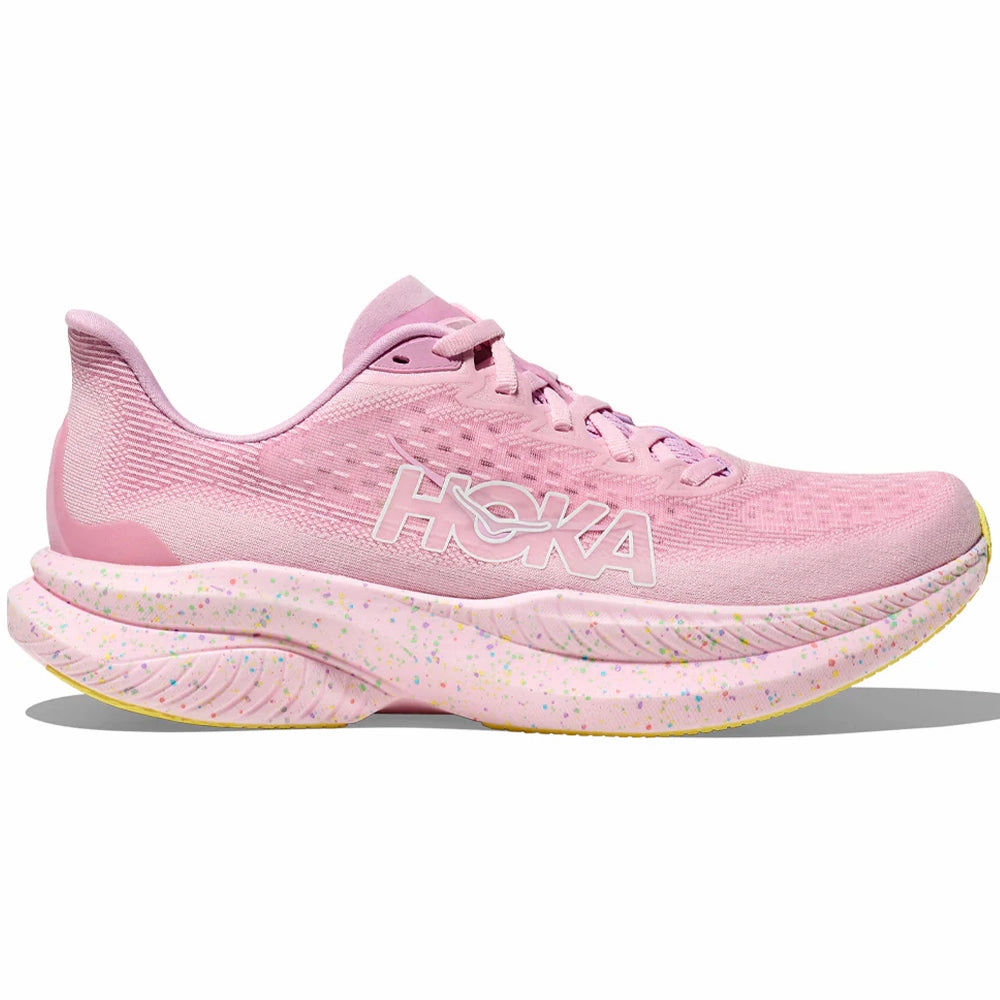 Men's Hoka Mach 6, Pink Twilight/Lemonade, 12 D Medium Shoes In Tulsa