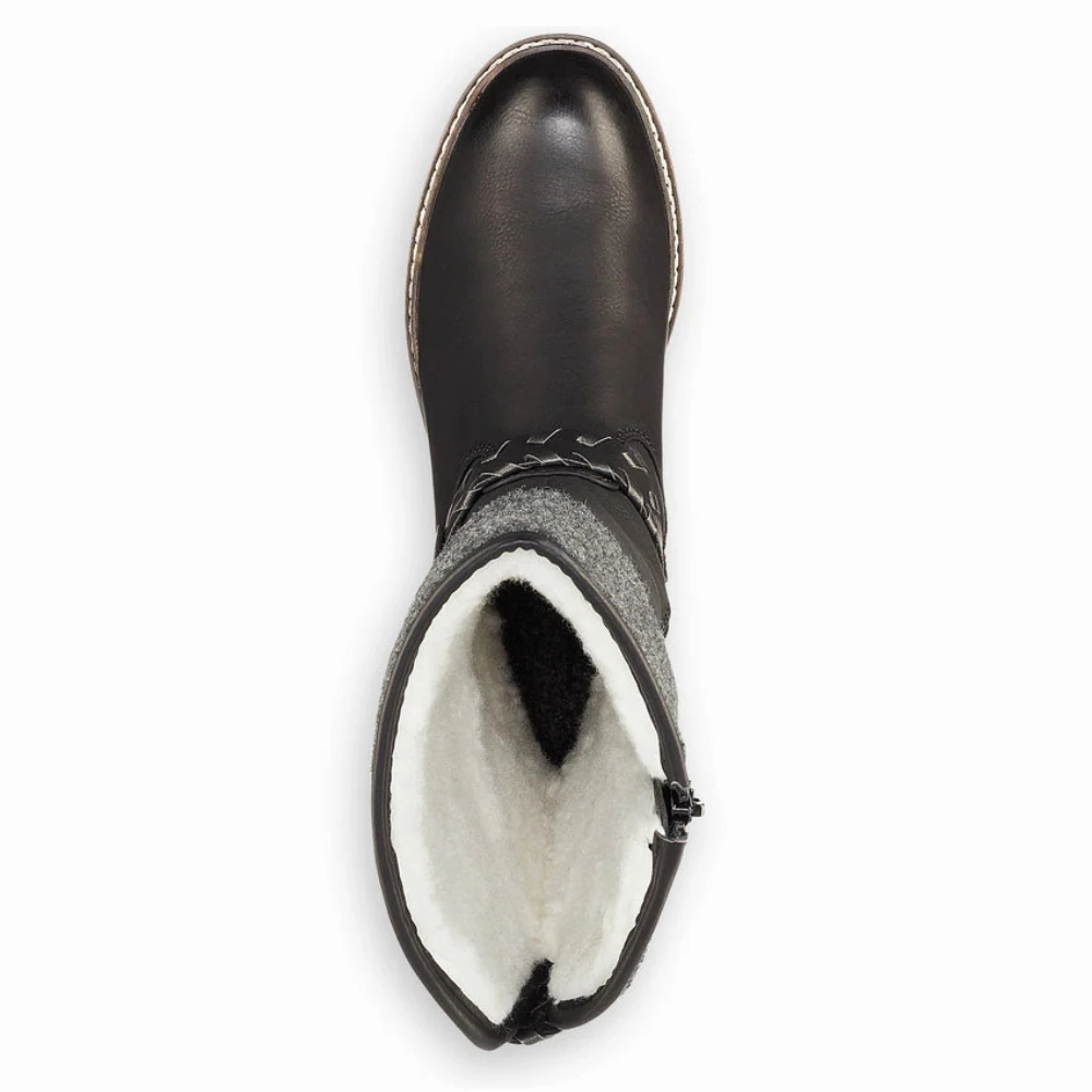 Rieker Dominika 79 Black/Anthracite Boot (Women's) Boots In The Park Las Vegas