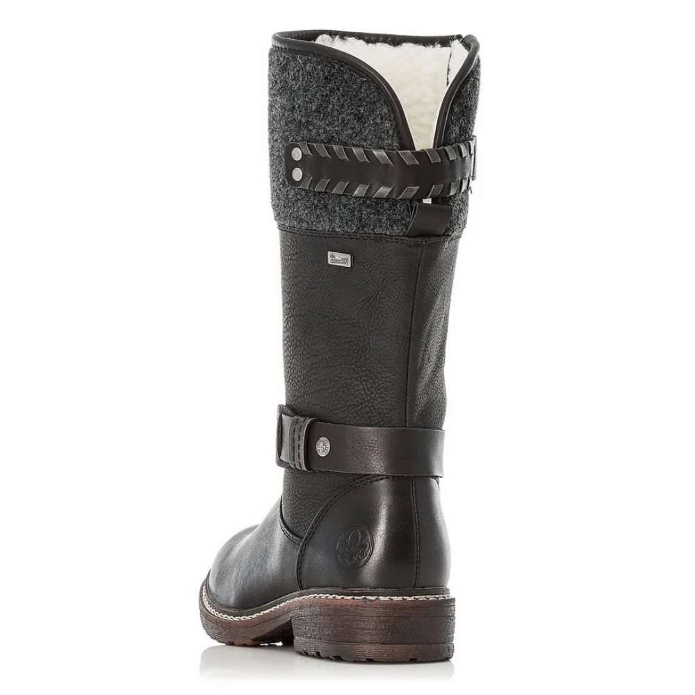 Rieker Dominika 79 Black/Anthracite Boot (Women's) Male Equestrian Boots