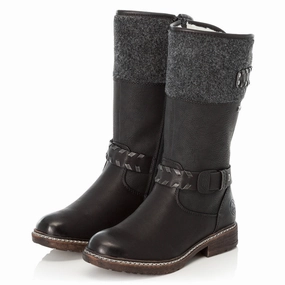 Rieker Dominika 79 Black/Anthracite Boot (Women's) Nashville Western Boots