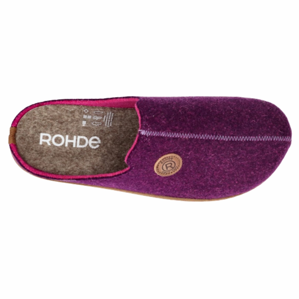 Rohde 6120 Foggia Circle Blackberry Slipper (Women's) Grippy Slippers