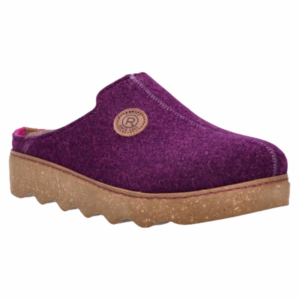 Rohde 6120 Foggia Circle Blackberry Slipper (Women's) Needlepoint Slippers