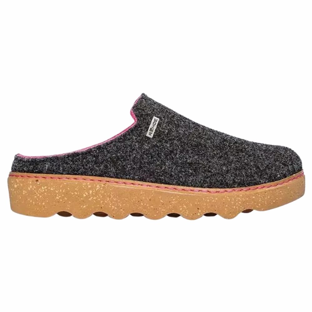 Rohde 6120 Foggia Circle Stone Slipper (Women's) Lsu Slides