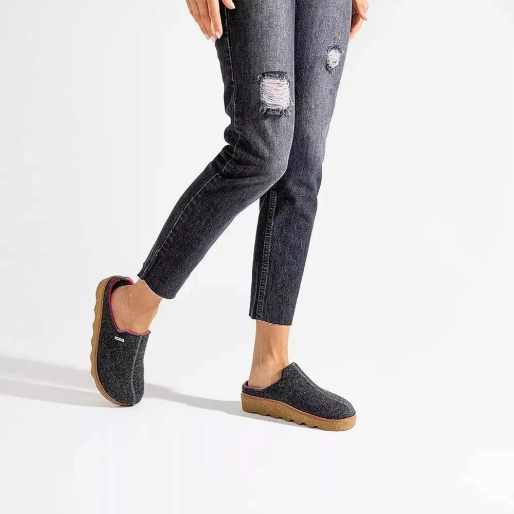 Slippers For Wide Feet Rohde 6120 Foggia Circle Stone Slipper (Women's)