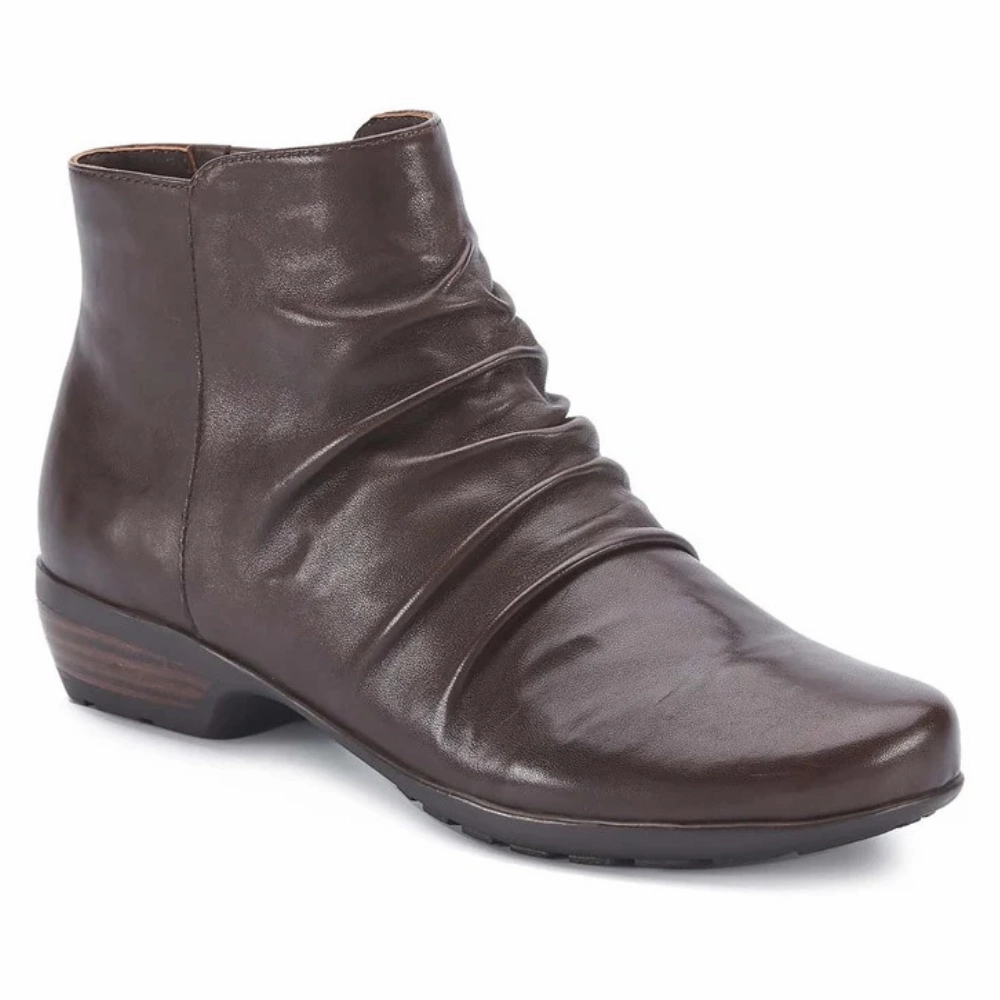 Steeltoe Boots Ros Hommerson Esme Brown Napa Bootie (Women's)