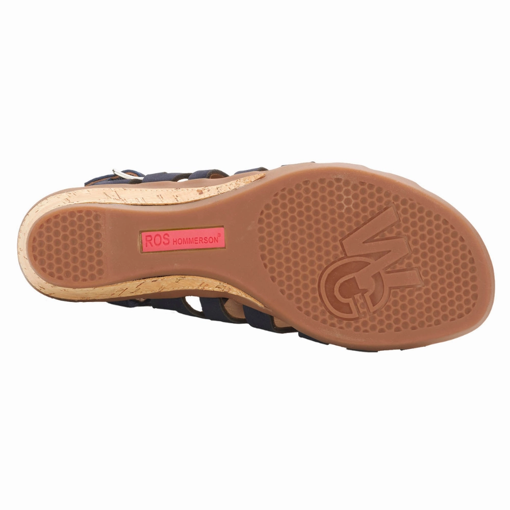 Ros Hommerson Katia Navy Nubuck Sandal (Women's) Spring Step Sandals