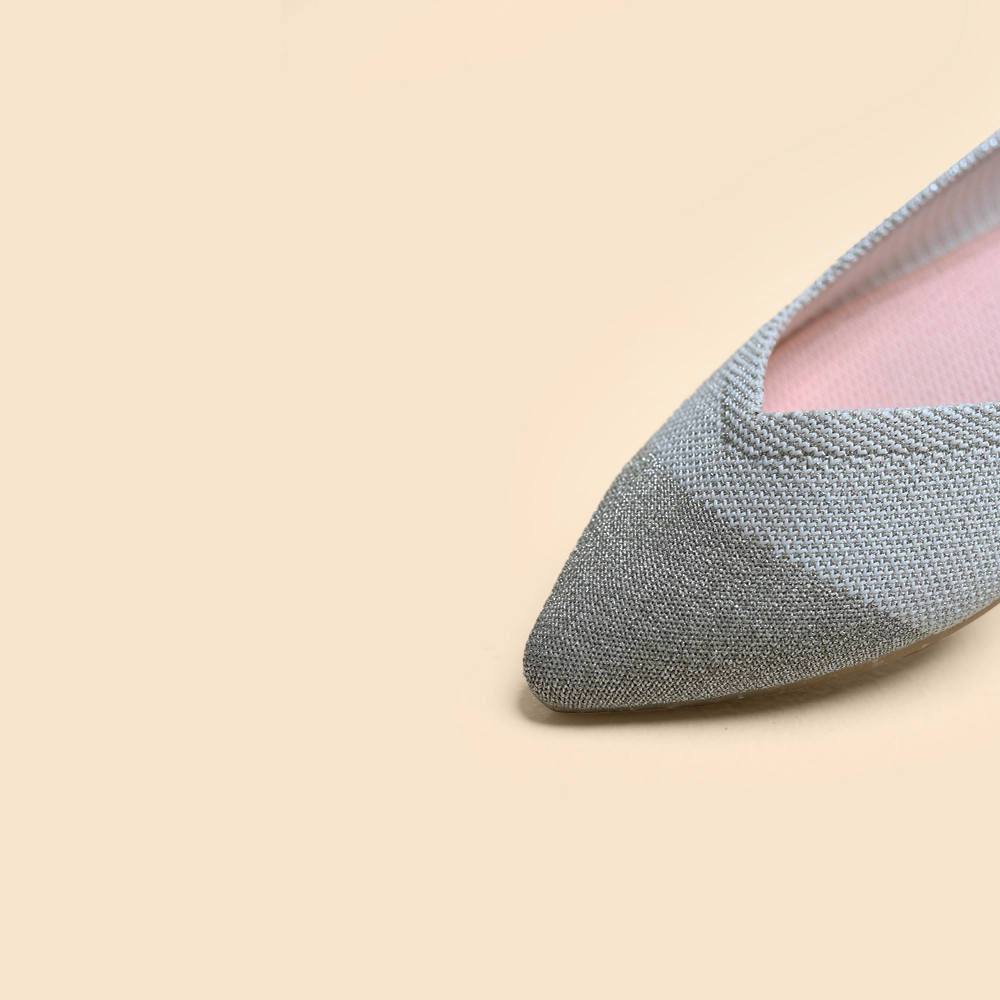 Best Running Shoes For Flat Feet And Pronation Rothy - Women - The Point - Diamond Metallic