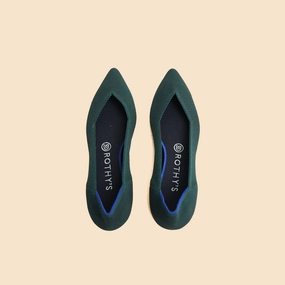 Rothy - Women - The Point - Green Beach Dress Shoes