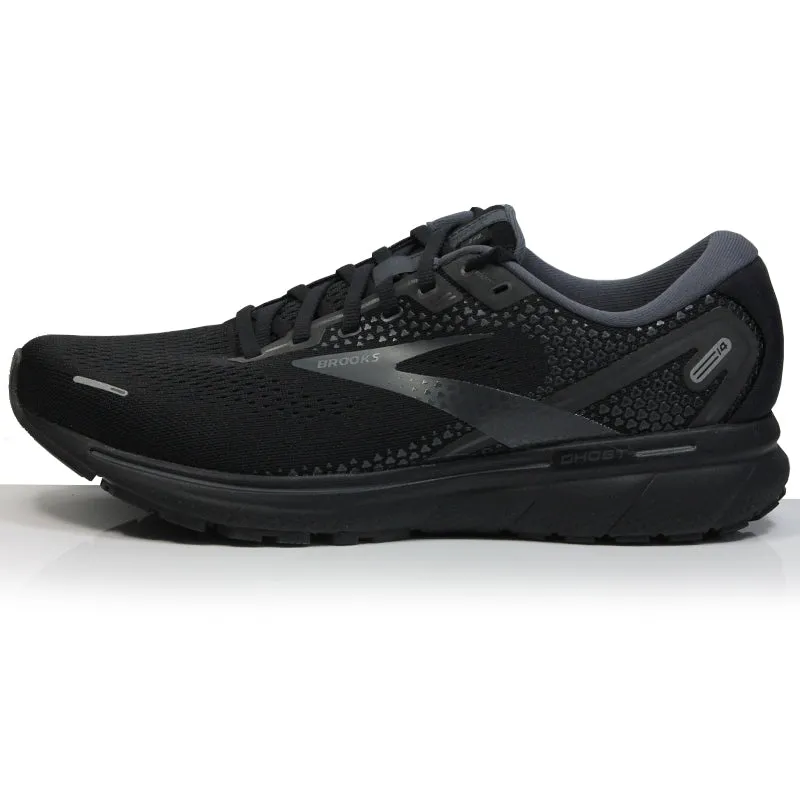Super Cushioned Running Shoes Brooks Ghost 14 Women's Wide Fit Running Shoe - Black/Black/Ebony