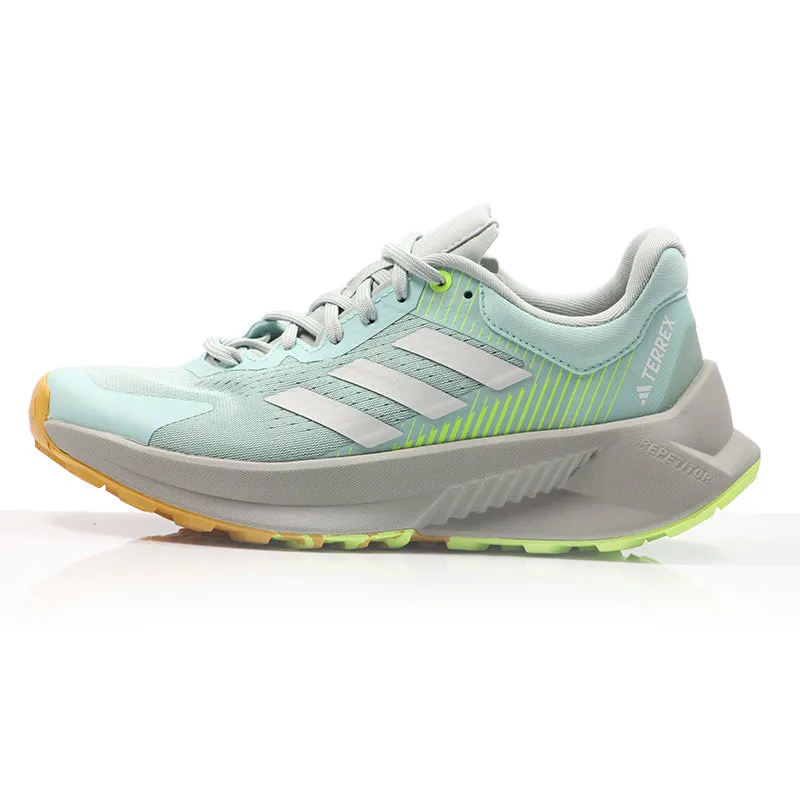 Best Arch Support Running Shoe adidas Terrex Soulstride Flow Women's Trail Shoe - Semi Flash Aqua/Crystal White
