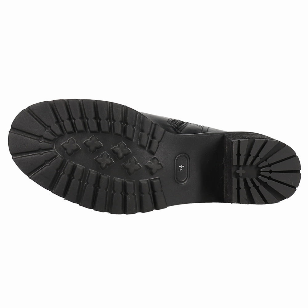 Run Free Buckle Zippered Motorcycle Boots Leather Boots Leather