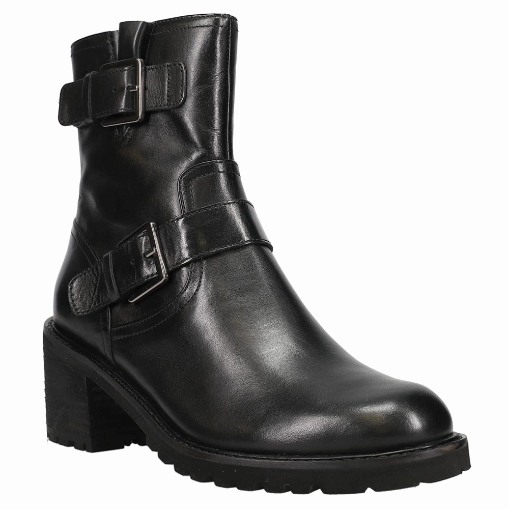 Run Free Buckle Zippered Motorcycle Boots Allen Boots Austin