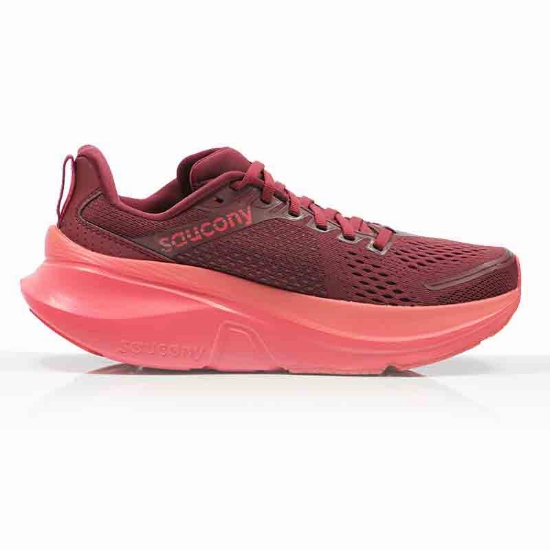 Saucony Guide 17 Women's Running Shoe - Currant/Cayenne Best Running Shoes For Ultramarathon