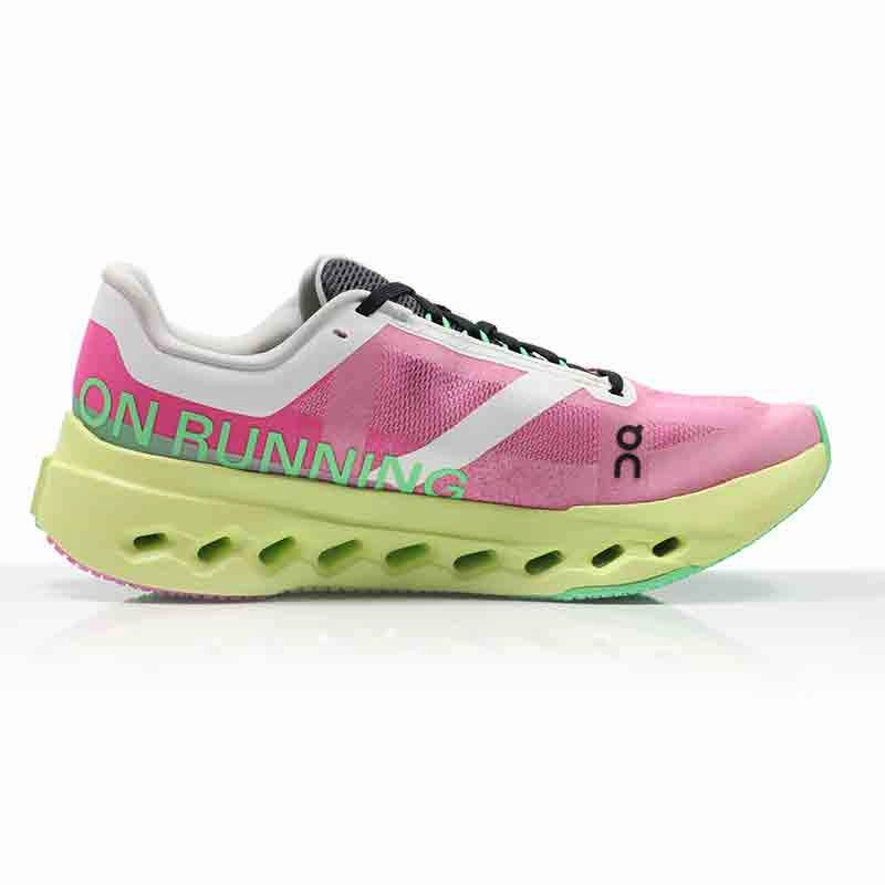 Wide Foot Running Shoes On Cloudsurfer Next Women's Running Shoe - Pink/Limelight
