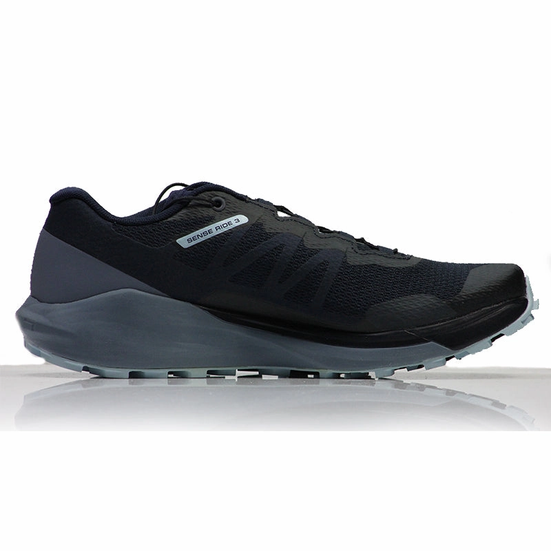 How To Draw Running Shoes Salomon Sense Ride 3 Women's Trail Shoe - Navy Blazer/Flint Stone/Angel