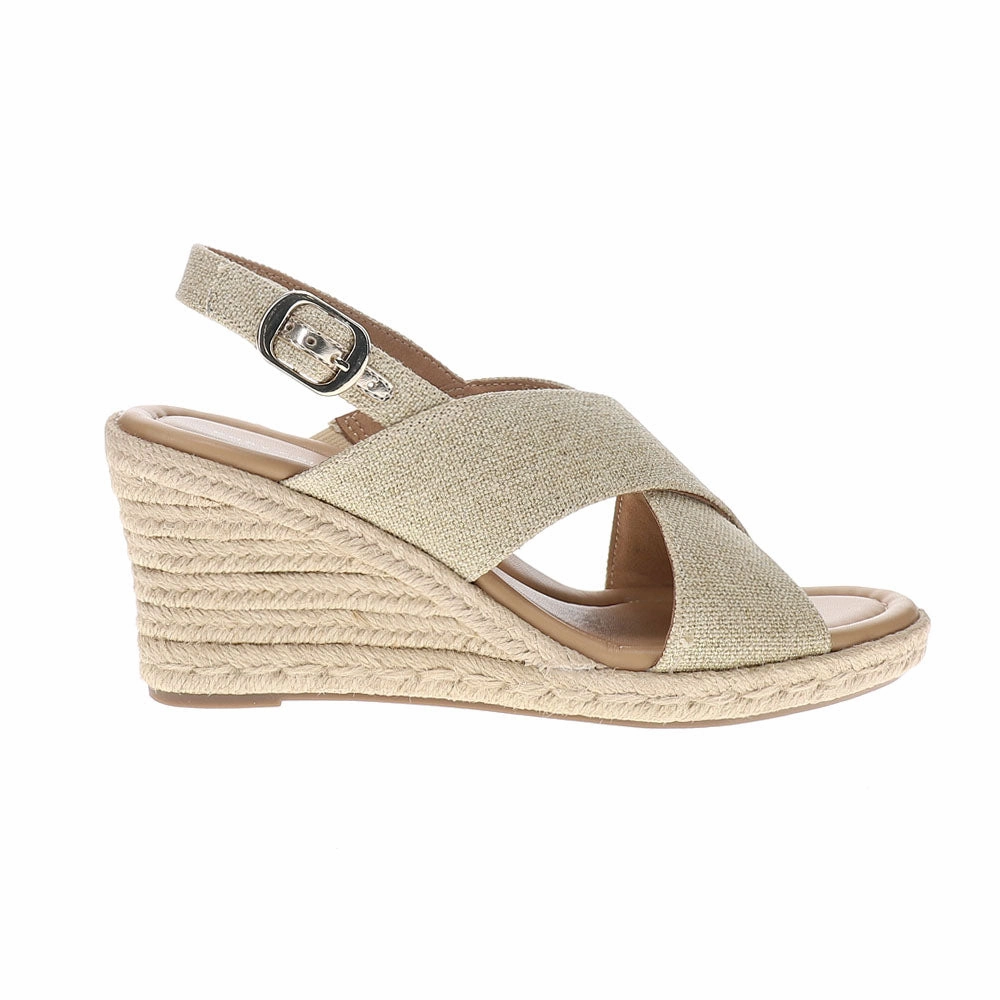 St. Lucia Sandals Ariane Espadrille Wedge Slingback Sandals