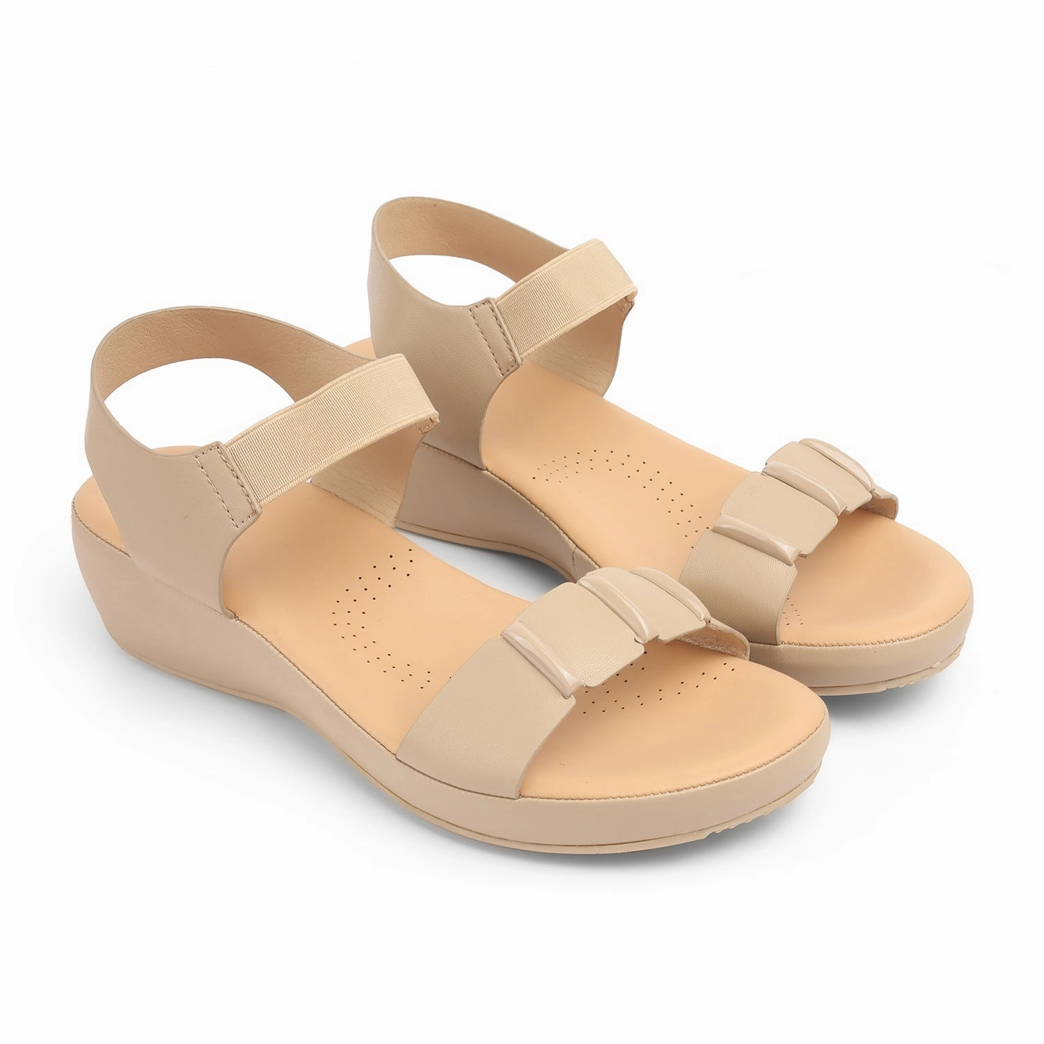 Sasha Cushioned Elastic Sandals Mesh Sandals