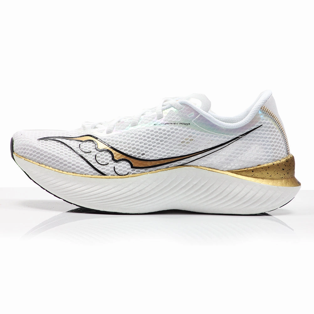 Saucony Endorphin Pro 3 Women's Running Shoe - White/Gold Running Shoes For Xc