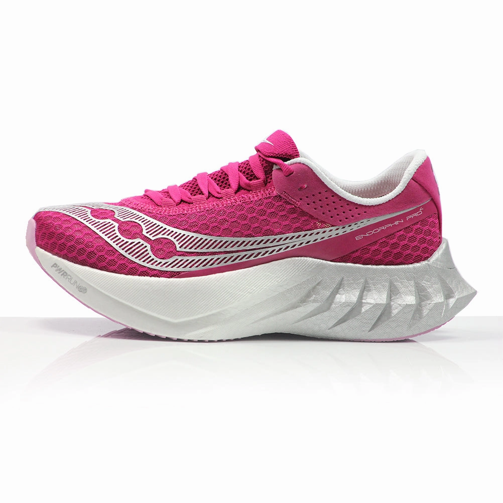 Saucony Endorphin Pro 4 Women's Running Shoe - Magenta Trail Running Shoes Mid