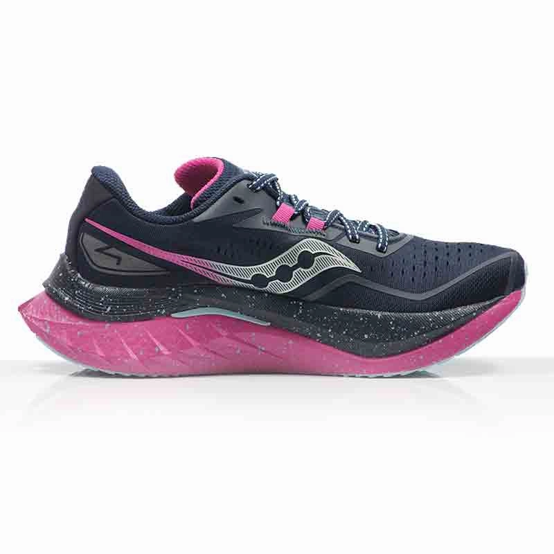 Sydney Mclaughlin Running Shoes Saucony Endorphin Speed 4 Women's Running Shoe - Navy/Fuchsia