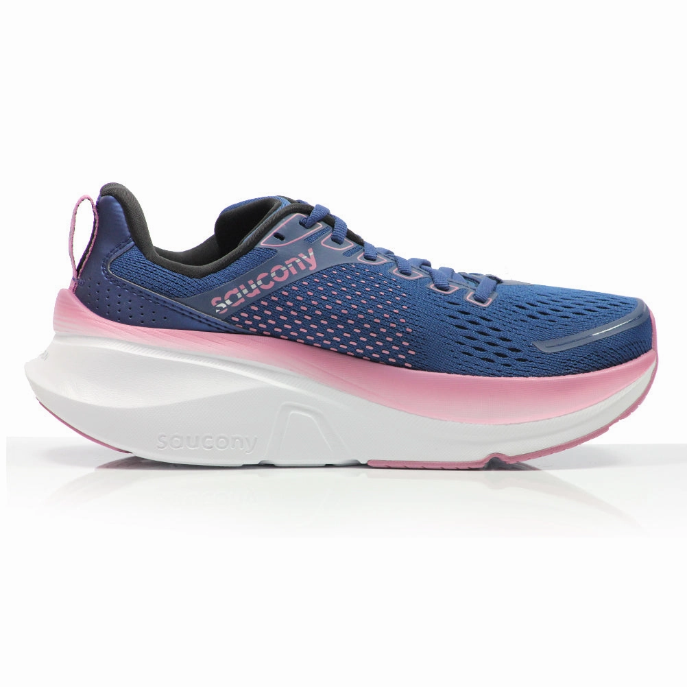Running Shoes Guide Saucony Guide 17 Women's Wide Fit Running Shoe - Navy/Orchid