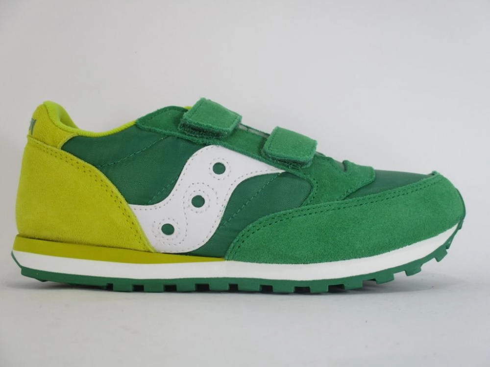 Stan Smith Sneakers Saucony Originals Jazz Double HL sneakers da bambino con lo strappo SK261010 verde-giallo