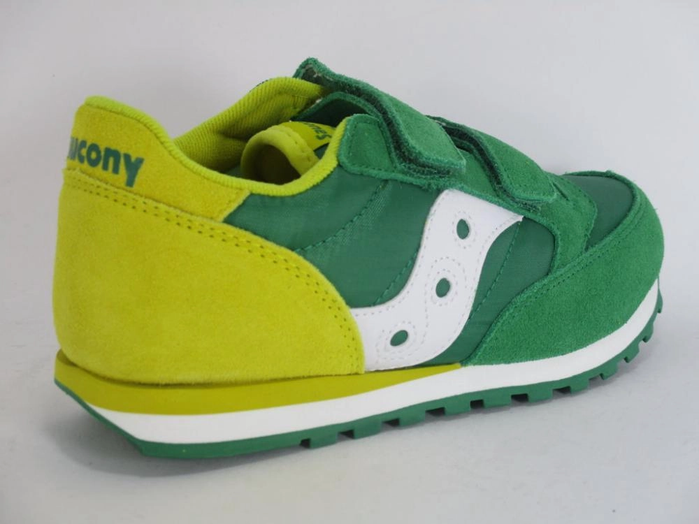 Saucony Originals Jazz Double HL sneakers da bambino con lo strappo SK261010 verde-giallo Cross Country Running Sneakers