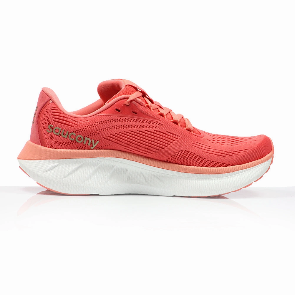 Saucony Ride 18 Women's Running Shoe - Coral/Salmon Fresh Foam X More V4 Running Shoes