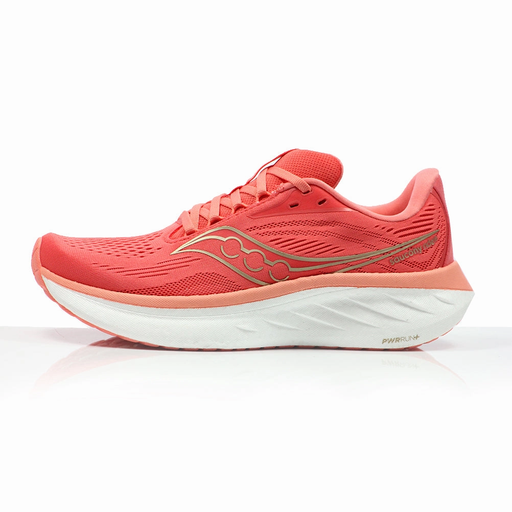Running Shoes And Saucony Ride 18 Women's Running Shoe - Coral/Salmon