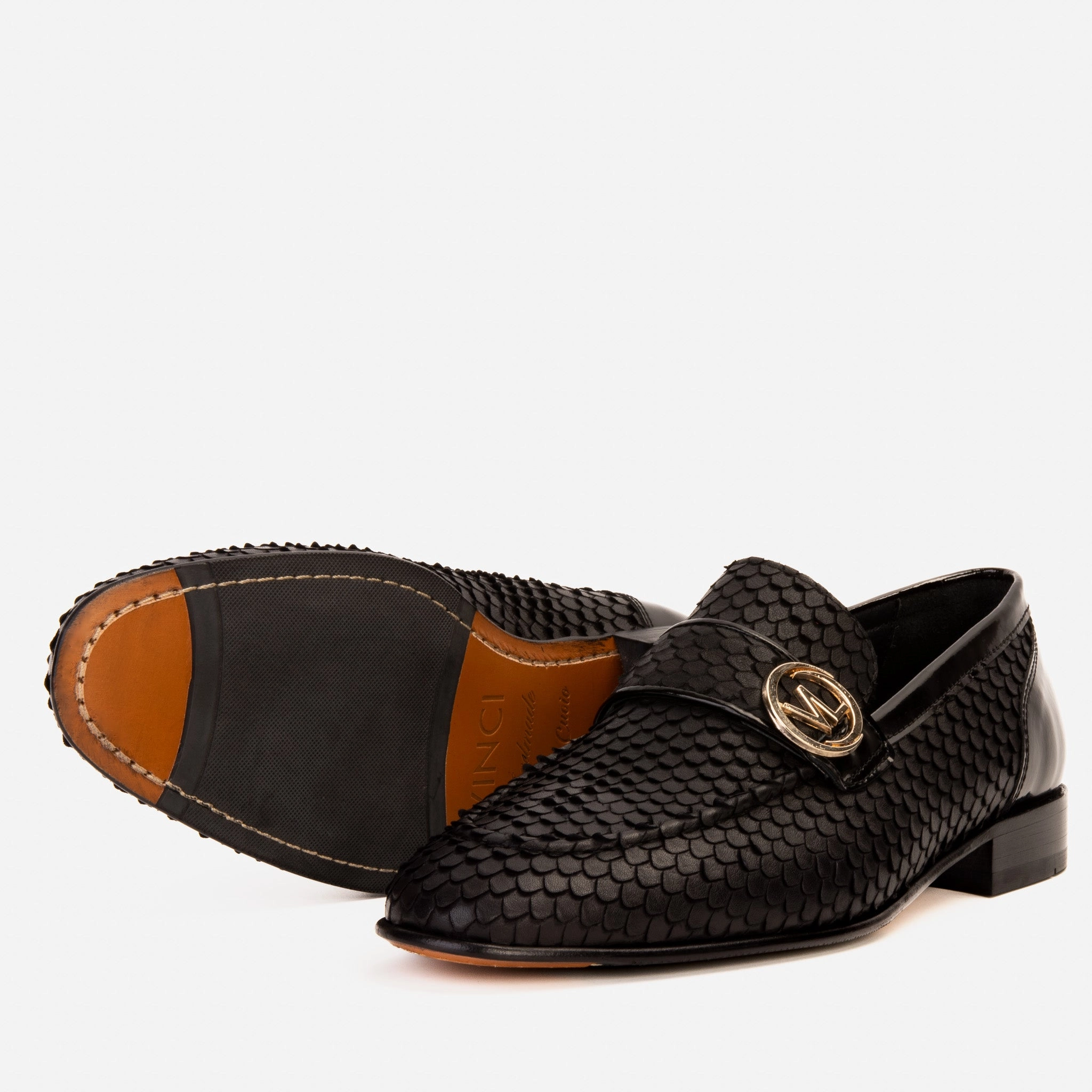 Classic Dress Shoes The Monarch Black Leather Men Dress Shoe