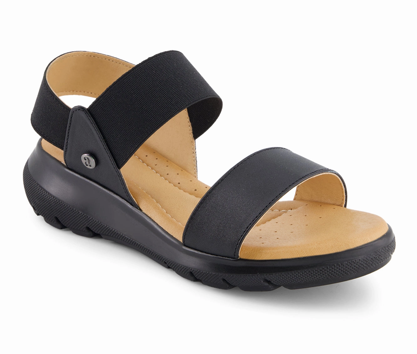 Navy Flat Sandals Andrea Women's Premium Leather Sandals