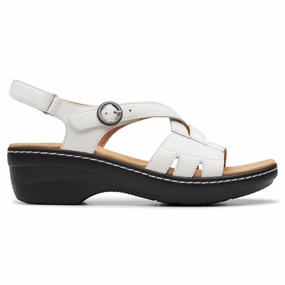 Brynn Sandals Clarks Merliah Bonita White Leather Sandal (Women's)