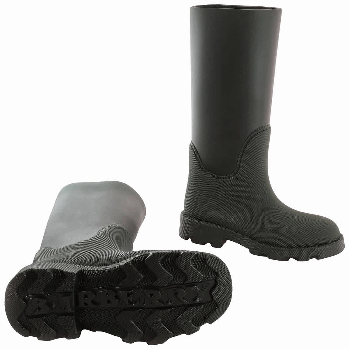 Upland Boots Burberry Rubber Marsh Calf-Length Rain Boots