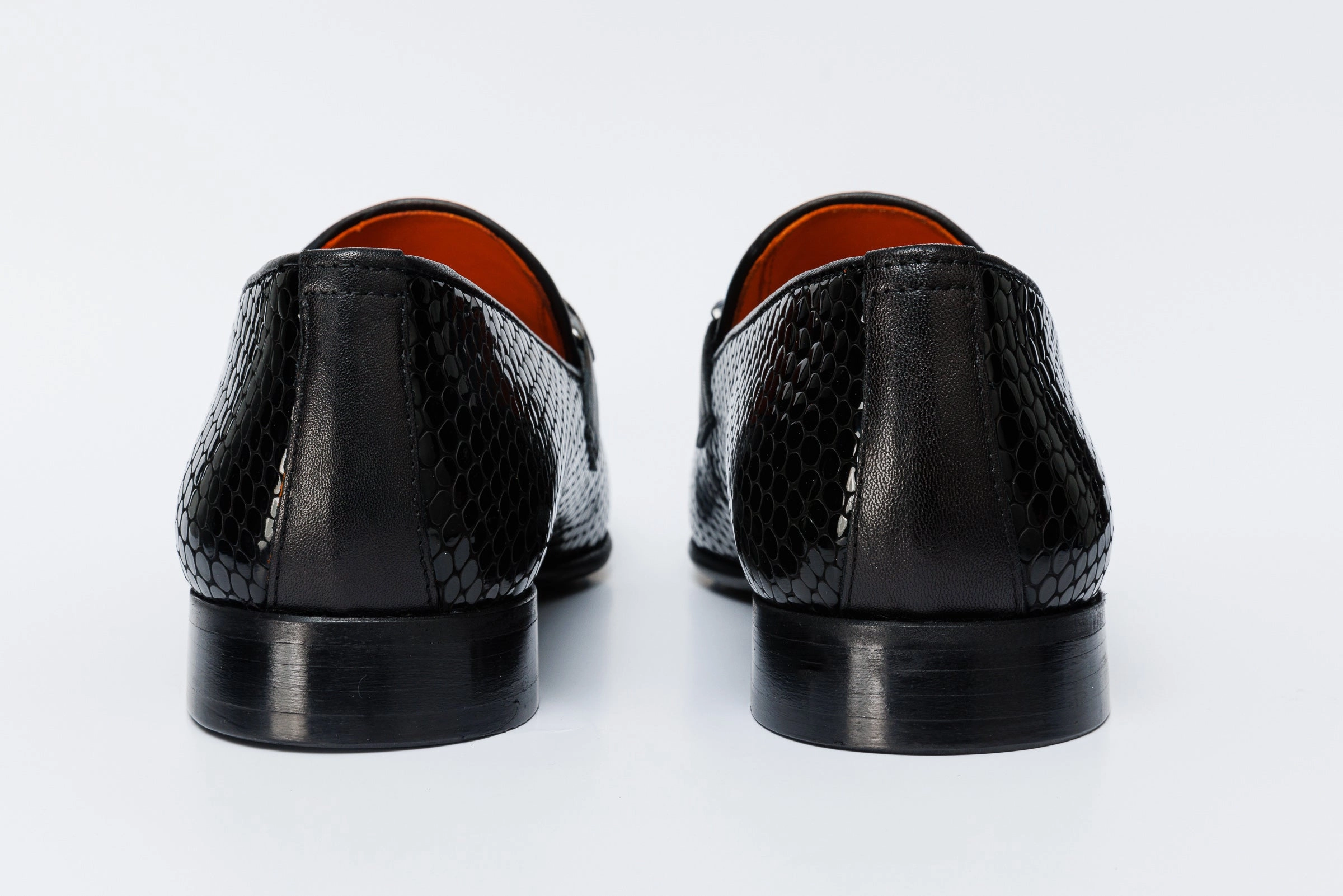 The King Black Bit Dress Loafer Men Shoe Ankle Length Dress Shoes