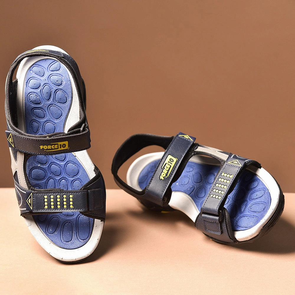 Force 10 Sporty Blue Sandals For Men LXI-20 By Liberty Sandals For Wedding