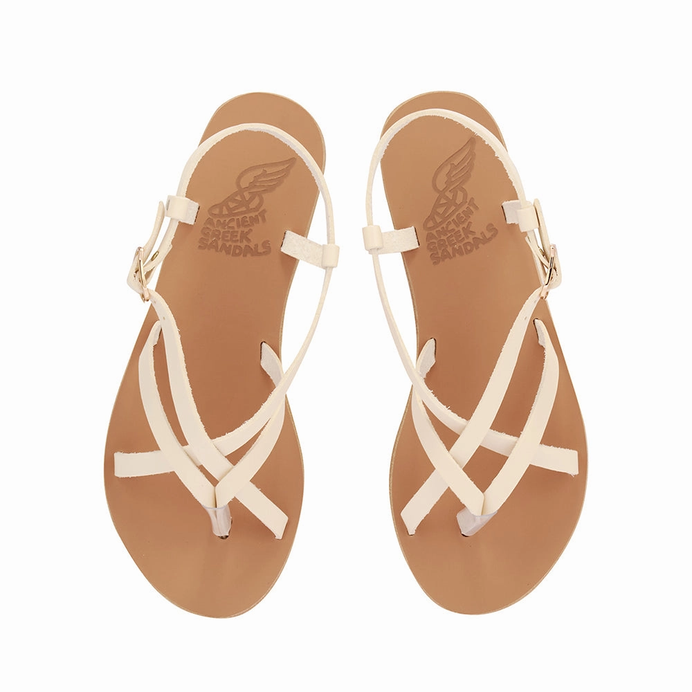 Semele Off White Wedge Espadrille Sandals