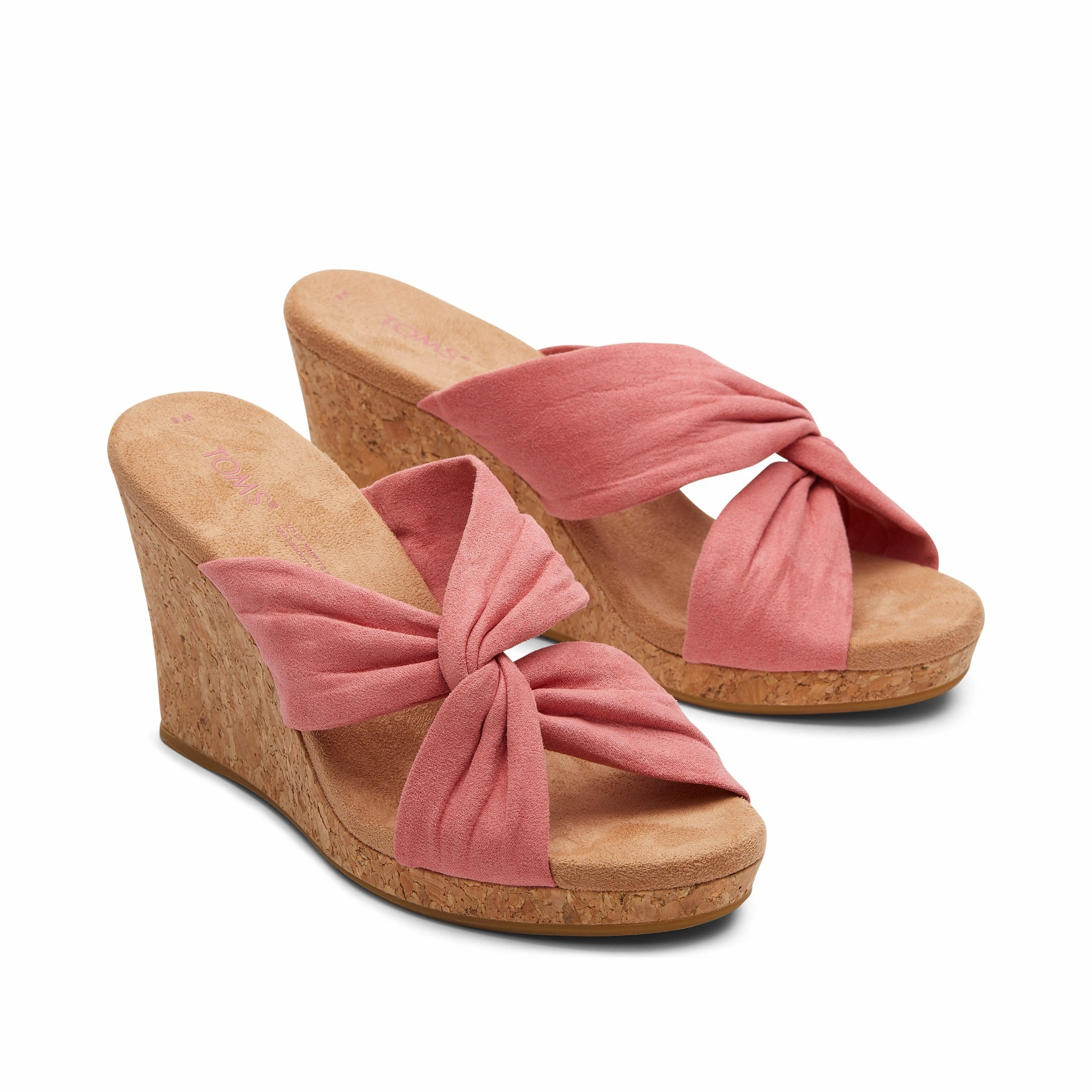 Serena Rose Cork Wedge Sandal Wide Width Wedge Sandals