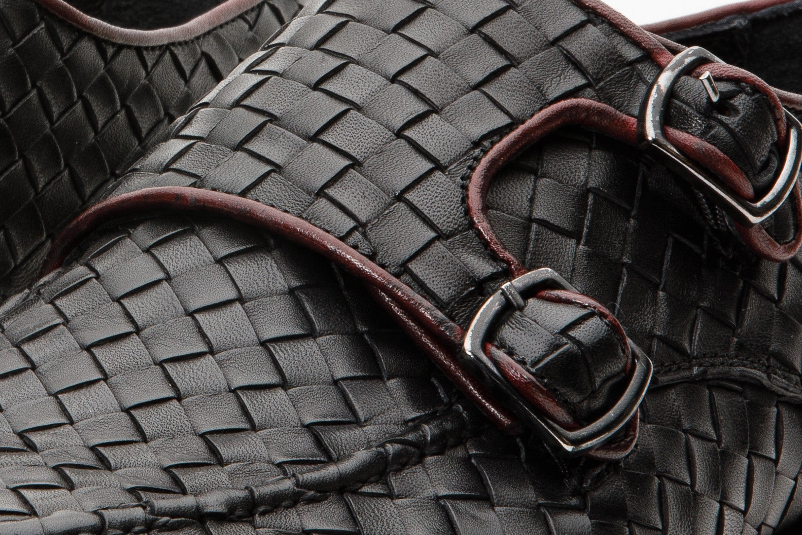 Size 14 Wide Dress Shoes The Turan Black Woven Double Monk Strap Dress Men Shoe