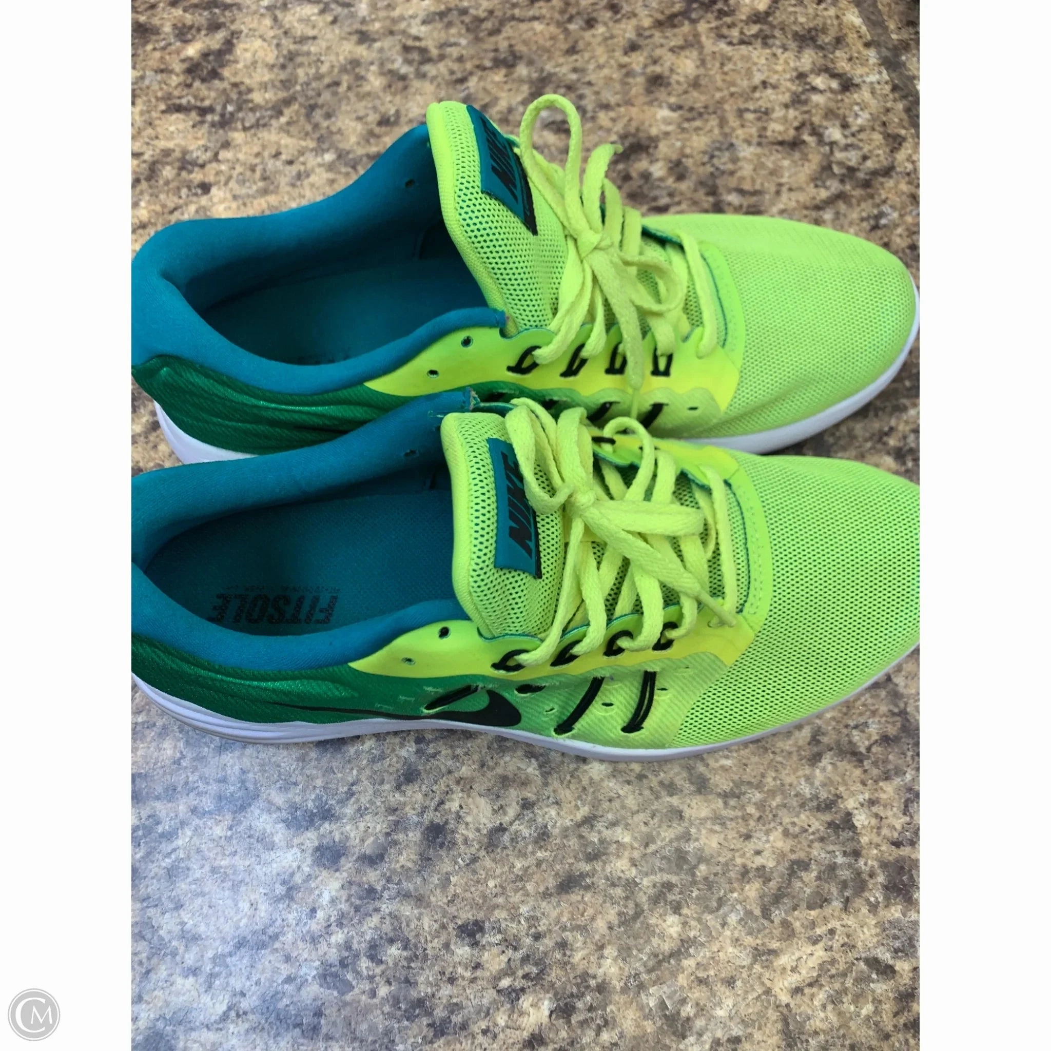 Nike Deck Shoes Shoes Athletic By Nike In Green & Yellow, Size: 8.5