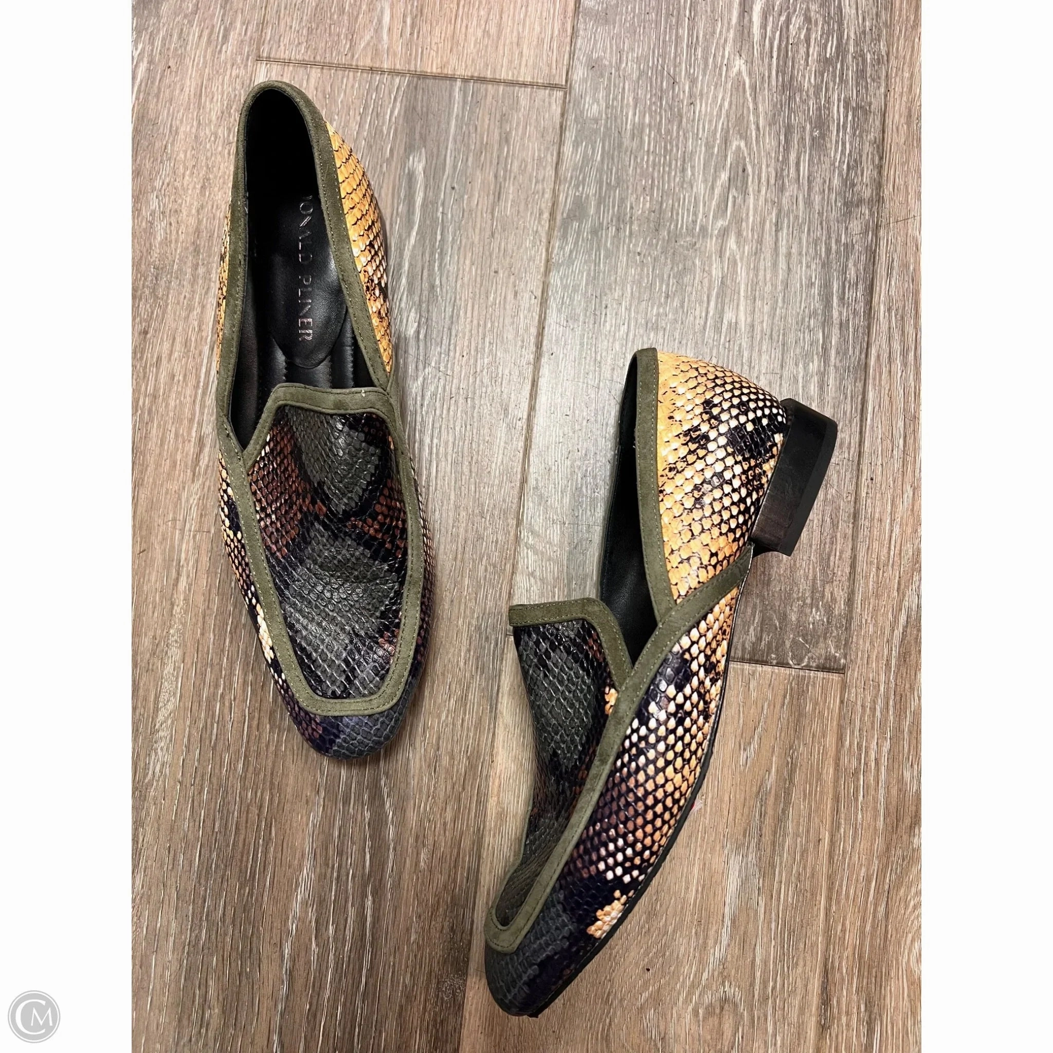 Skechers Loafers Shoes Flats By Donald Pliner In Snakeskin Print, Size: 8