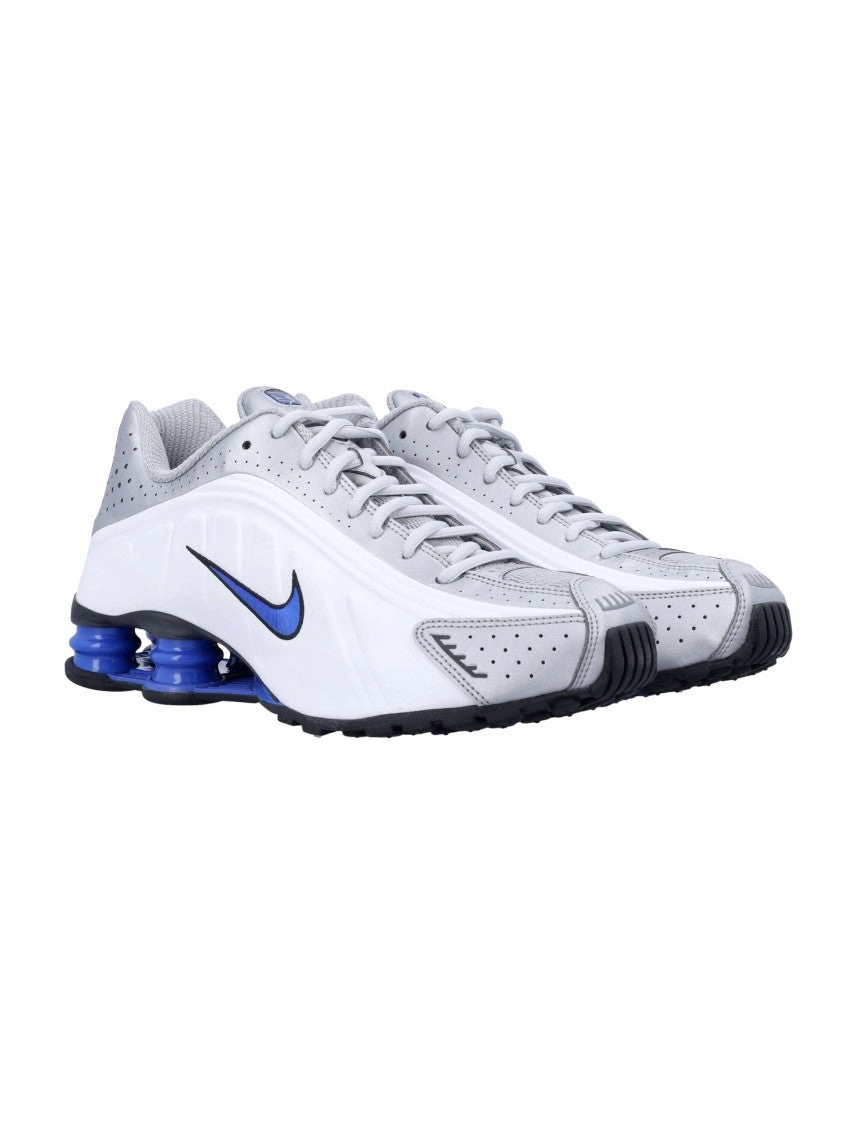 Steel Toe High Top Sneakers Shox R4 Aerodynamic White Sneakers