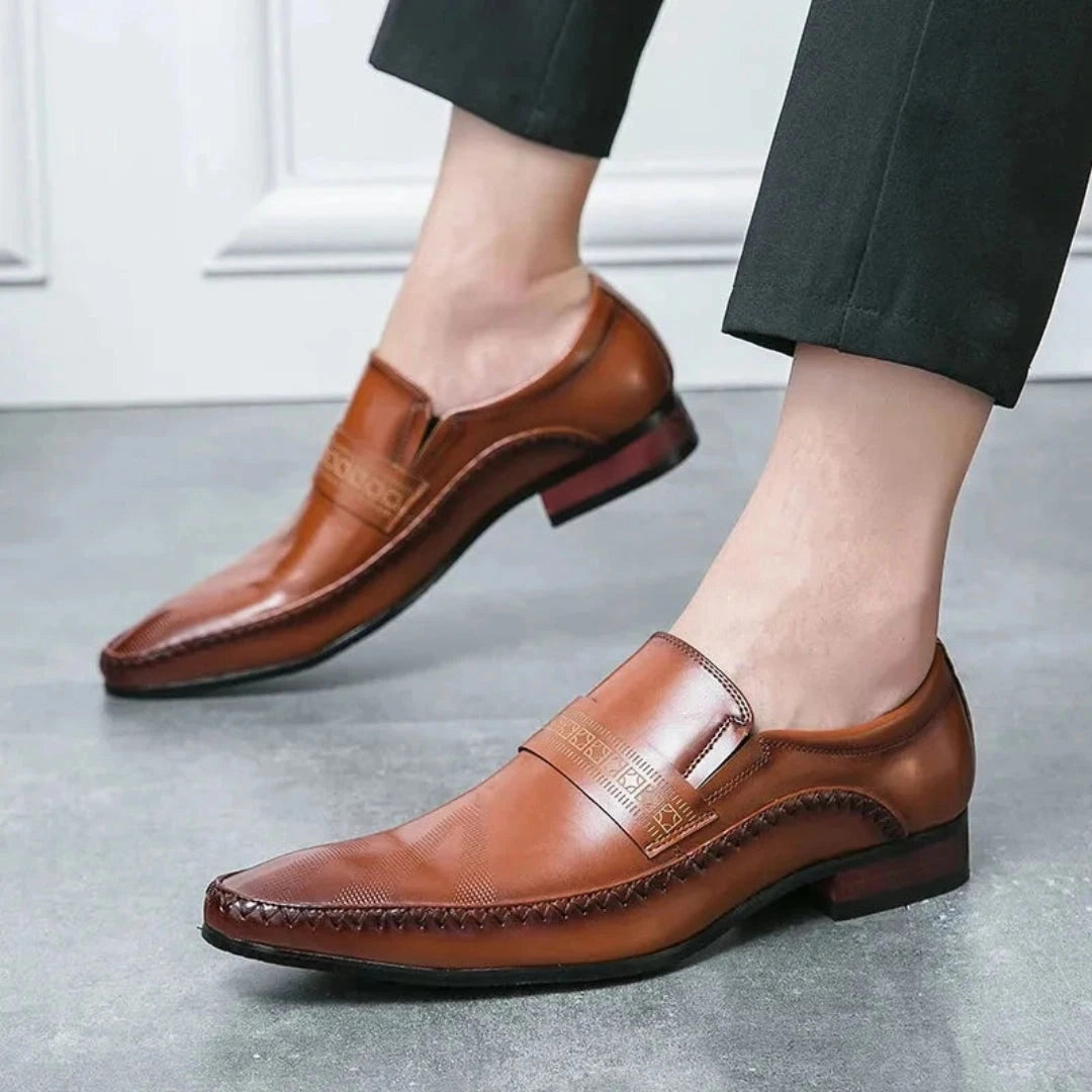 Praying Praying Loafers Silvano Slip-On Leather Dress Shoes