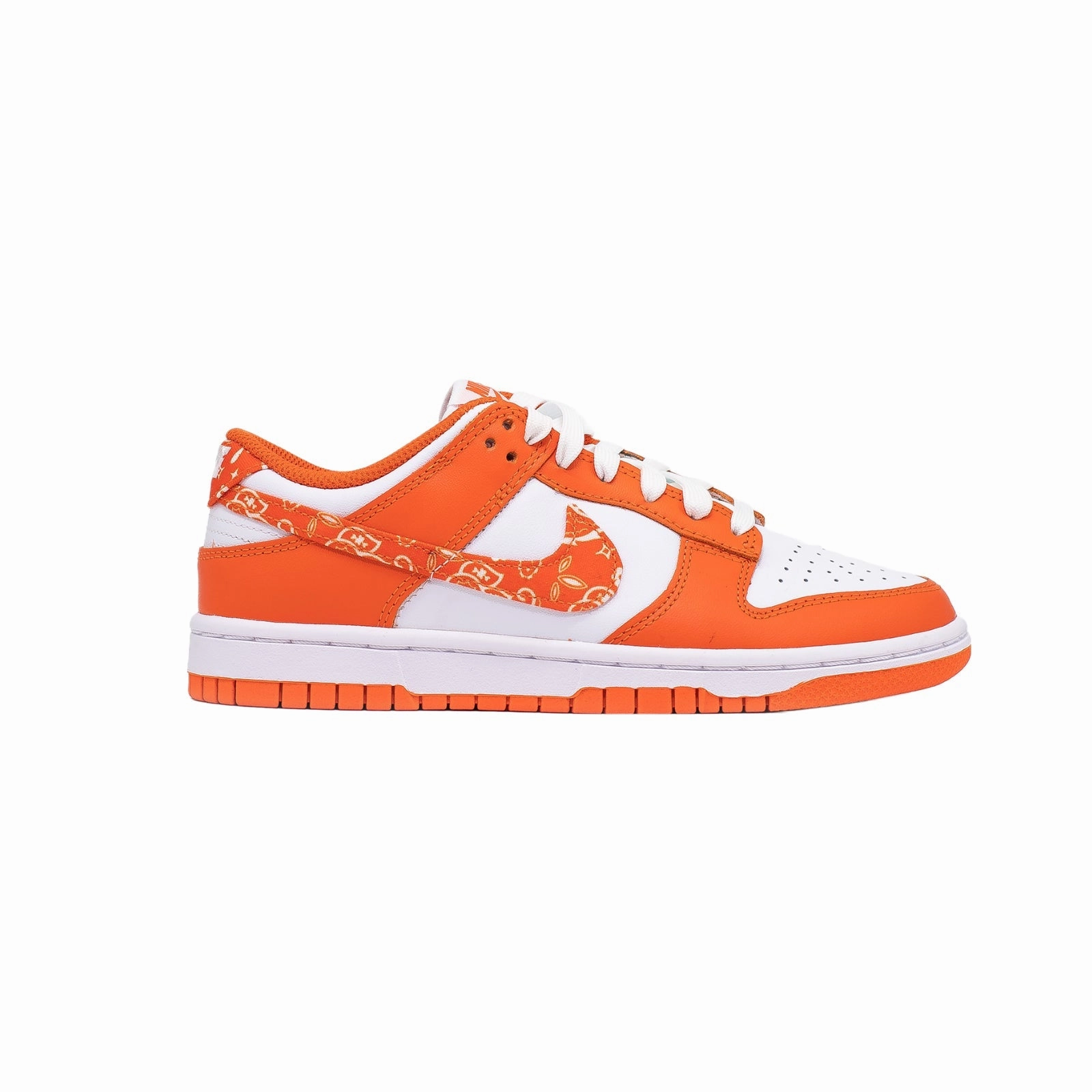 German Army Sneakers Women's Nike Dunk Low, Orange Paisley