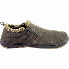 Anti Stink Slippers Men's Warrick Suede Slippers In Charcoal