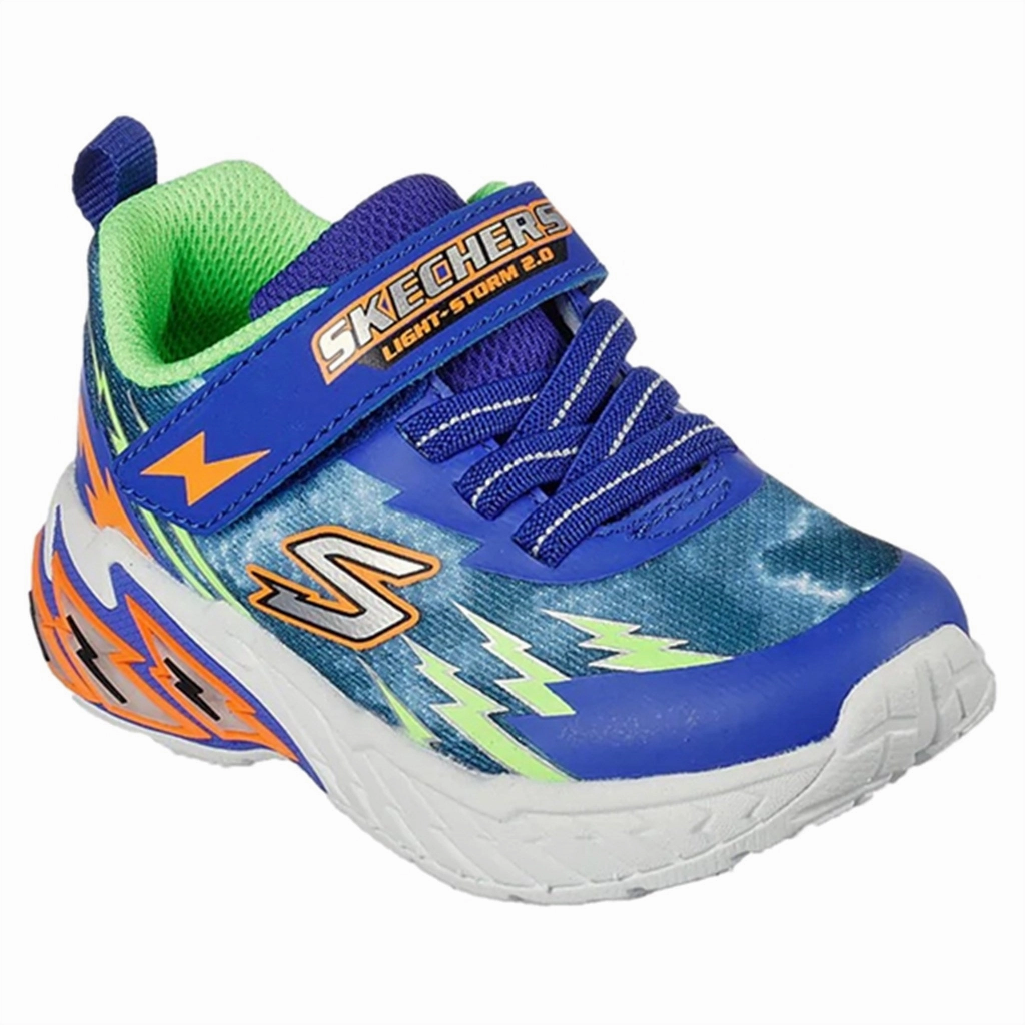 Skechers Lights Storm 2.0 Sneakers Blue Lime Family Dollar Sneakers