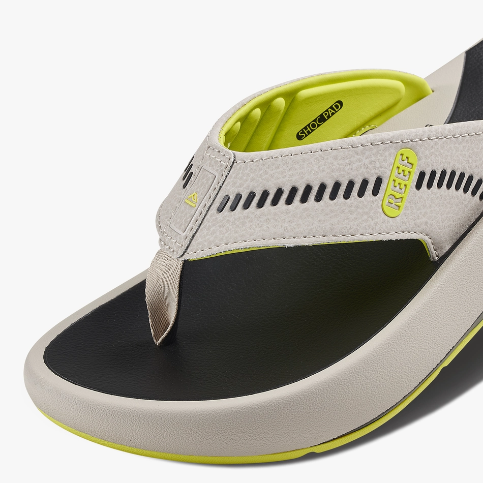 People Sandals REEF Swellsole Cruiser Sandal-Grey/Lime