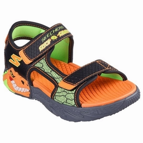Skechers Creature Splash River Sandal Black Orange Royal Plantation Sandals