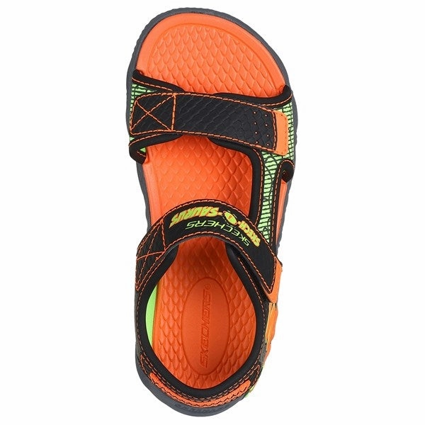 Skechers Creature Splash River Sandal Black Orange Keen Sandals