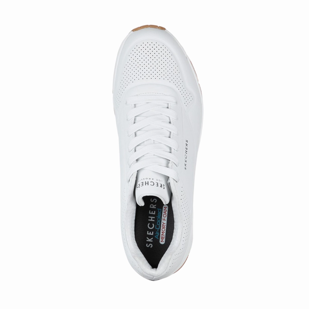 Skechers scarpa sneakers da uomo Uno Stand On Air 52458/WHT bianco Sneakers Apl