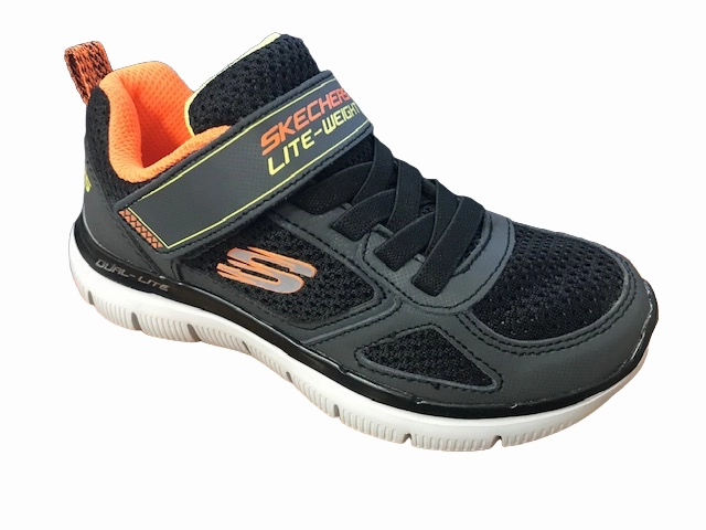 Skechers sneakers da bambino Flex Advantage 2.0 97451L CCBK grigio nero Sneakers Qc